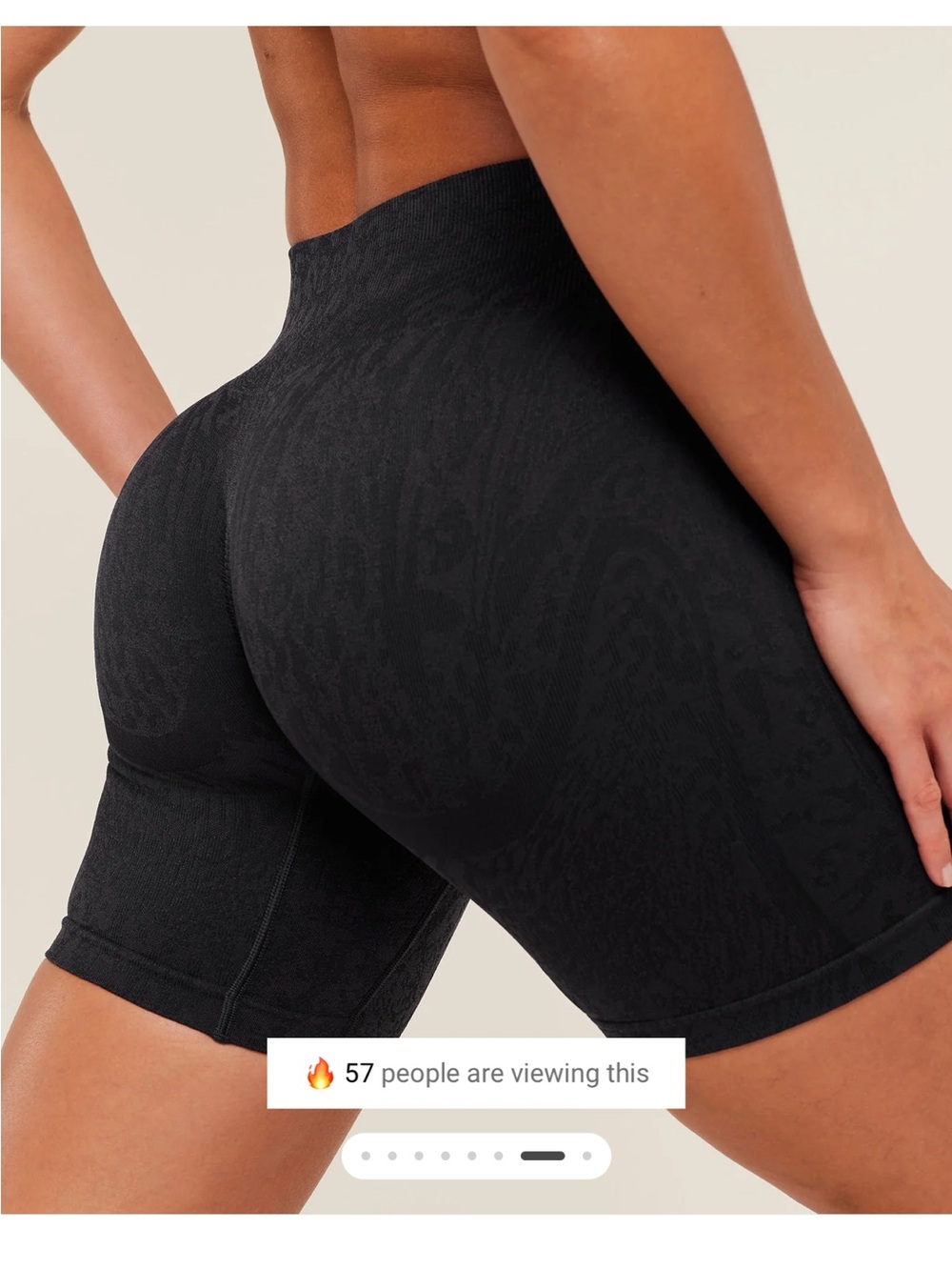 New GymShark High-Waist Black Sculpting Shorts